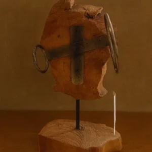 Wood Decoration S Motif Cross Ring