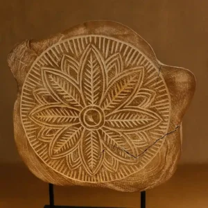 Wood Decoration S Motif Leaf