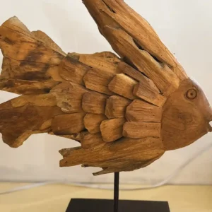 Wood Decoration Large Fish