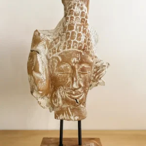 Handicraft Stone Carving in The Shape of Buddha's Head.